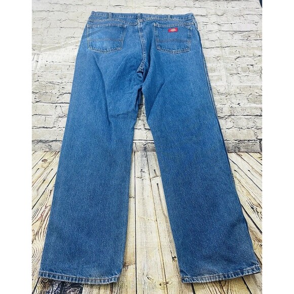 Dickies Jeans Men’s 38x34 Blue Denim‎ Straight Regular Worker Pants - Picture 4 of 10